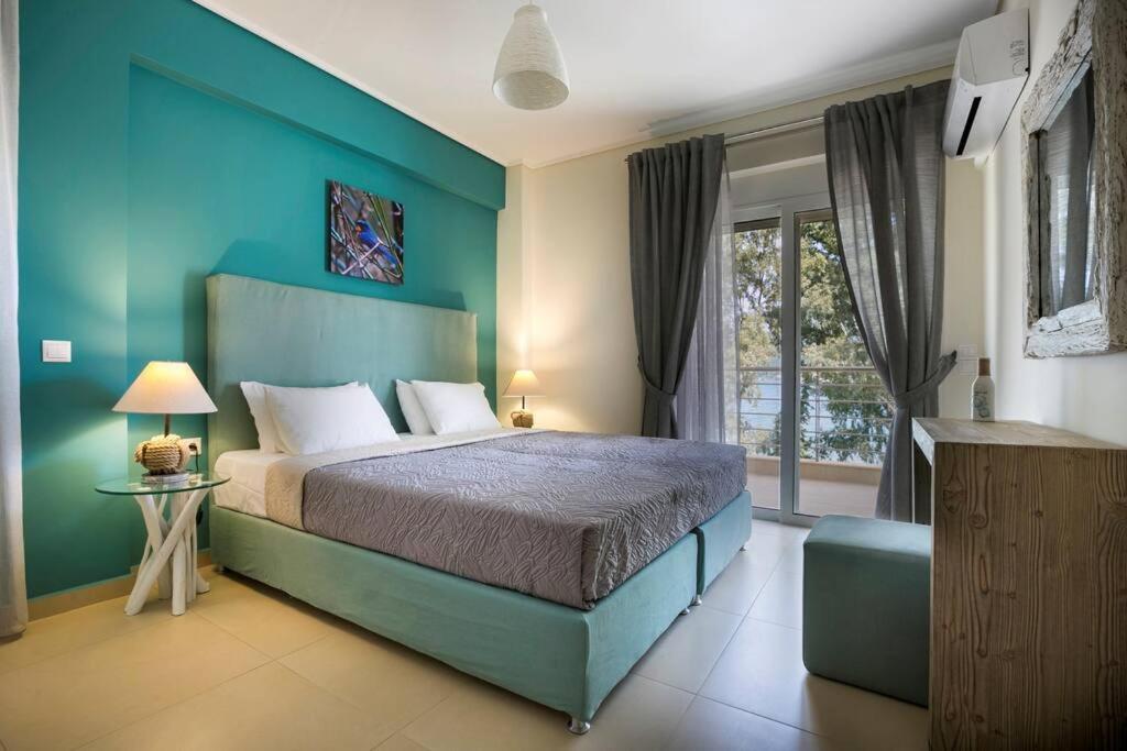 Eucalyptus Suite Sea View Karavomylos Bagian luar foto